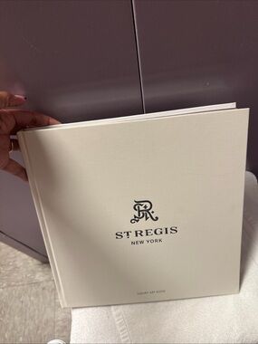 St. Regis New York luxury art book 2024